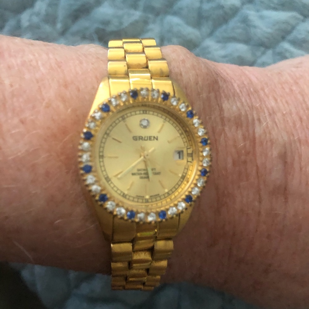 Gruen gold plated watch + bonus extra watch!